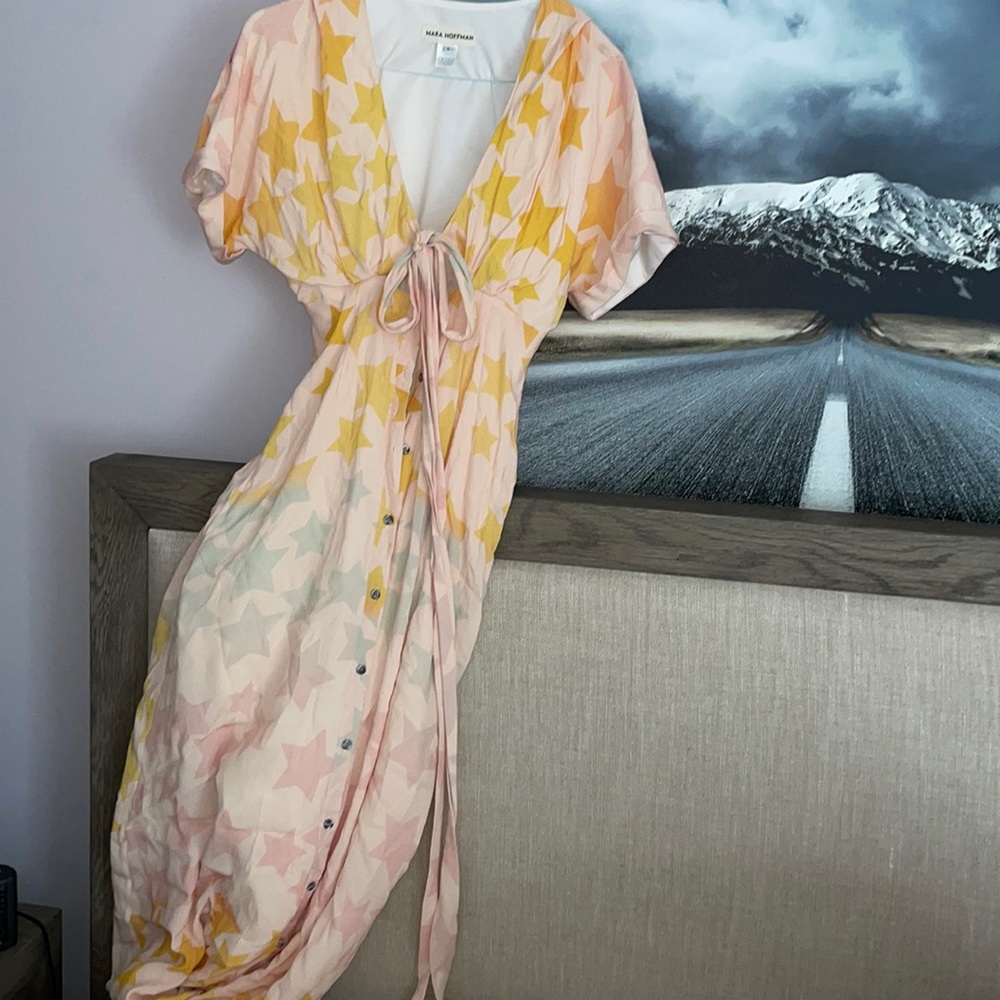 GORGEOUS HIGH END DESIGNER MARA HOFFMAN DRESS ! The most unique !!